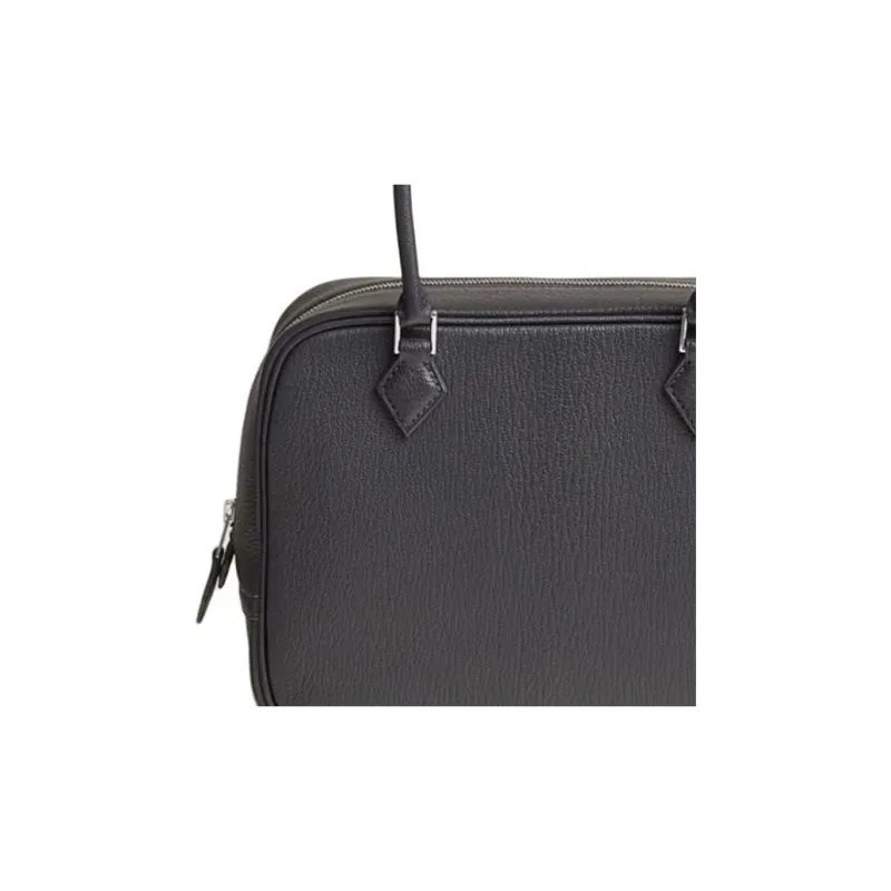 HERMES Plume Mysore Goat Skin Handbag Mini Women's 85 Ardoise Slate Gray-2