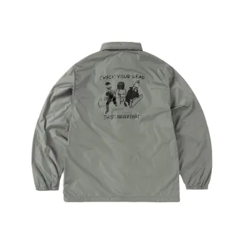 Thisisneverthat Long Field Collaboration Jackets Unisex Dark Gray