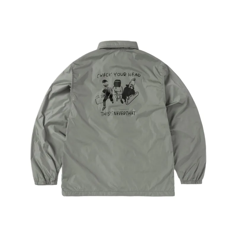 Thisisneverthat Long Field Collaboration Jackets Unisex Dark Gray-0