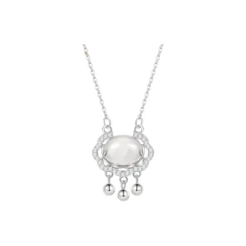 Master Kim Glass Cat Eye Necklaces Women's