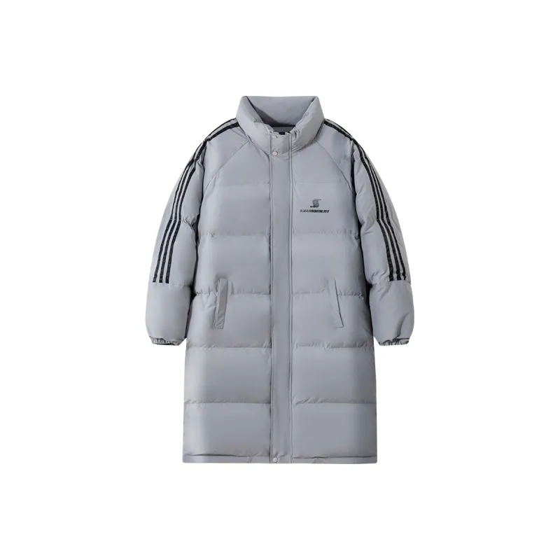 Suamoment White Duck Down Warm Loose Fit Winter Versatile Coat Unisex-8