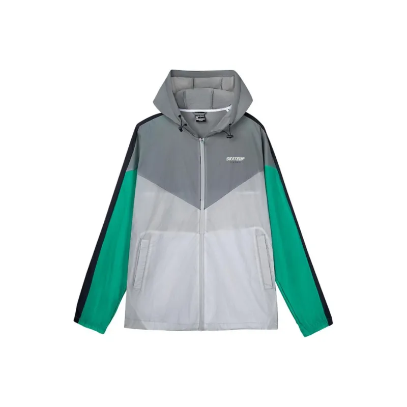 361° Life Collection Trench Coat Men's Dark Gray/Deep Aqua Green-0