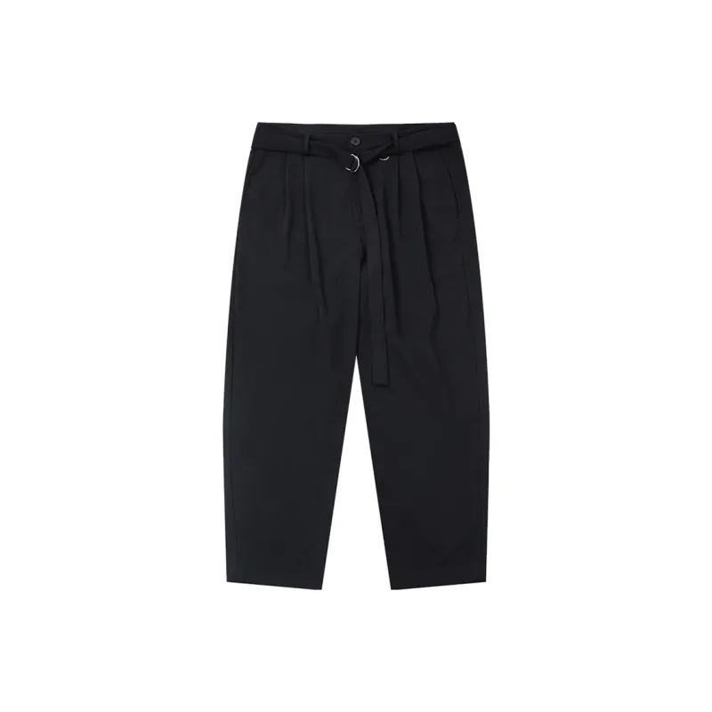 WAYNEXZAVIER Tapered Pants Casual Pants Men's Black-0