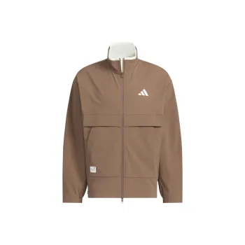 Adidas FW24 Woven Jacket Jackets Coats Men Stratum Dark Earthy Brown