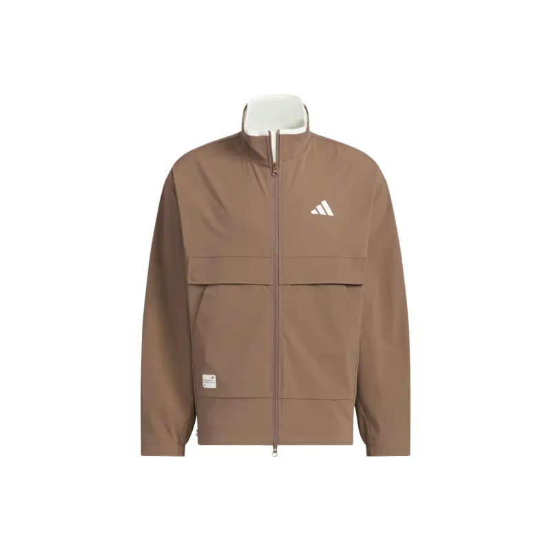 Adidas FW24 Woven Jacket Jackets Coats Men Stratum Dark Earthy Brown-0