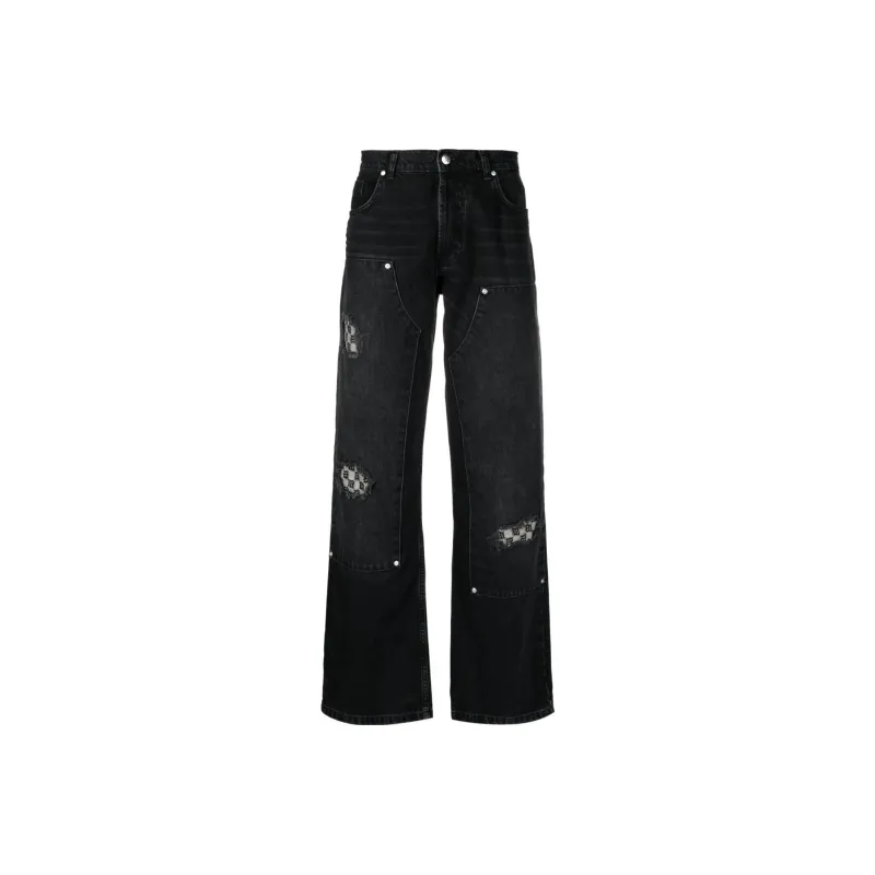Misbhv Monogram Carpenter Distressed Trousers-0