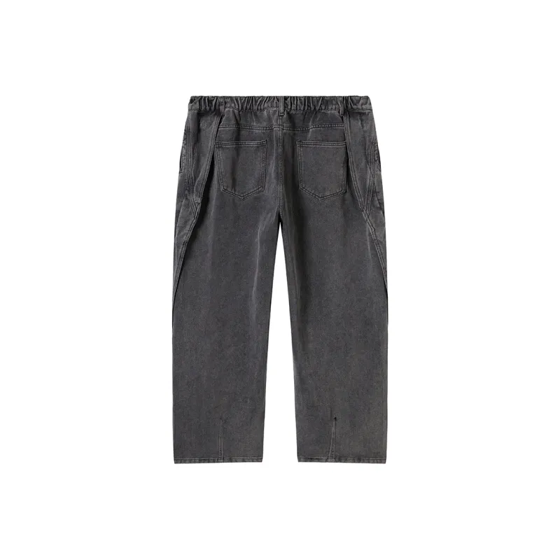 N MAX Jeans Men Denim Black-0
