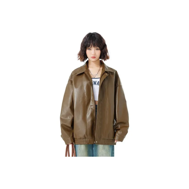 FOR FEAR THAT Leather Jacket Unisex-3