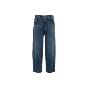 JW Anderson Cropped Straight-leg Denim Trousers