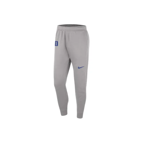 Nike Duke Club Fleece Knitted Sports Pants Men's White Gray