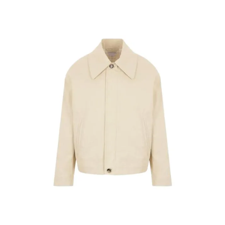 Bottega Veneta Jackets Coats Men's Beige-0