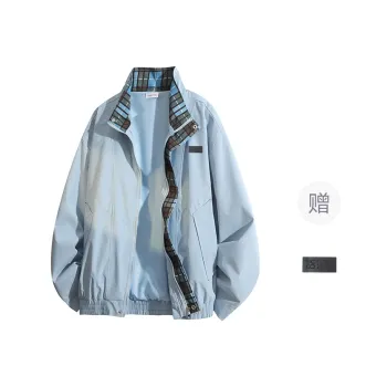 YOSICIL Jackets Coats Unisex Light Blue