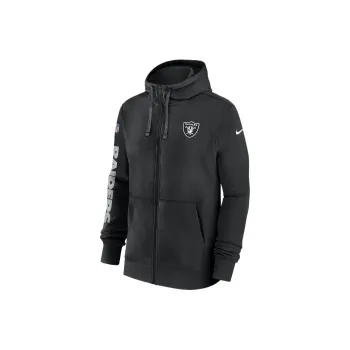 Nike Las Vegas Raiders Sideline Team Issue Club Men's Nike Full Zip Hoodie