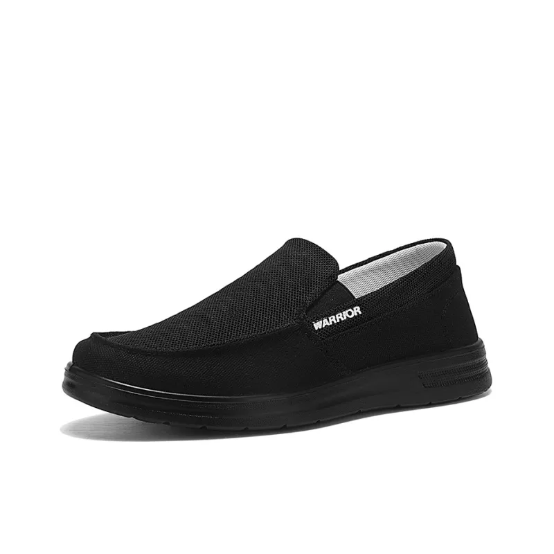 Warrior Height Increasing Lightweight Low Top Skateboard Shoes Men's Black-1