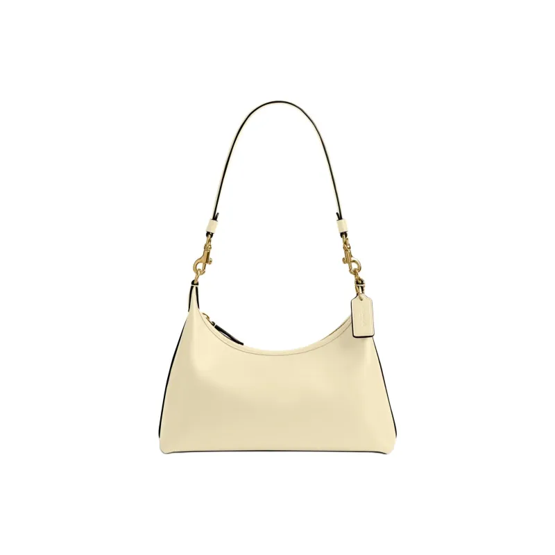 COACH Juliet Leather Crossbody Bag, Shoulder Bag Medium Size Women's Light Yellow-0