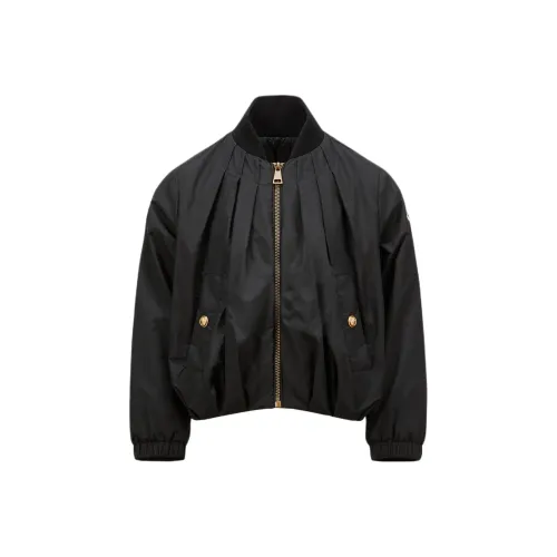 Moncler Logo Patch Zipped Bomber Jacket