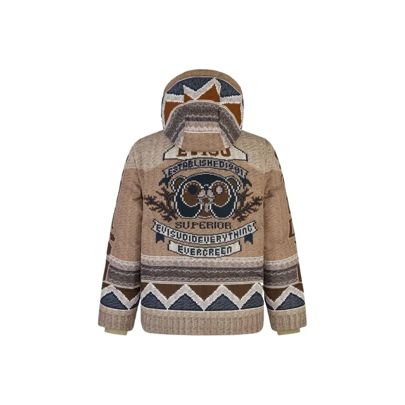 EVISU Down Jacket Men's Apricot-0
