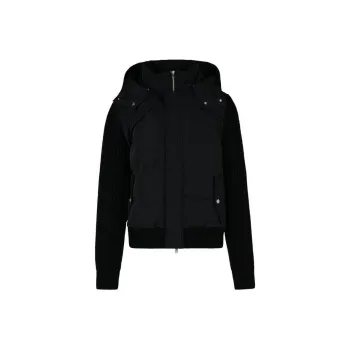Moose Knuckles Maple Hybrid Zip Up Bomber Jacket