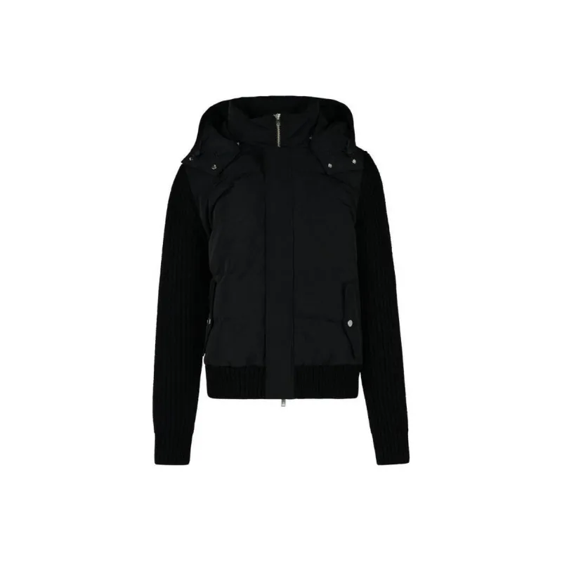 Moose Knuckles Maple Hybrid Zip Up Bomber Jacket-0
