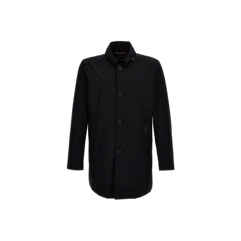 Moorer Stand up Collar Raincoat-0