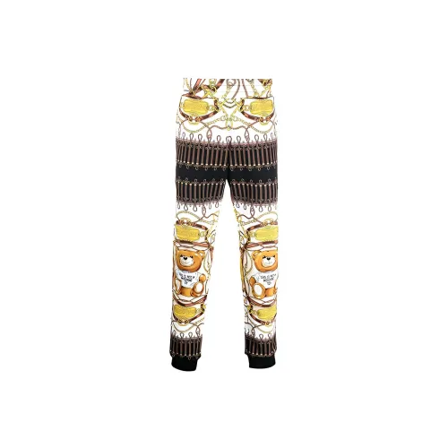 MOSCHINO Graphic Printed Wide Leg Trousers