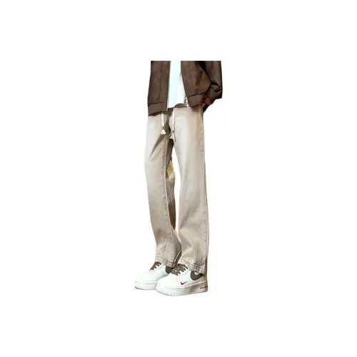 UPXIW Jeans Unisex Light Khaki