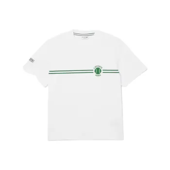 LACOSTE Printed Embroidered T shirt