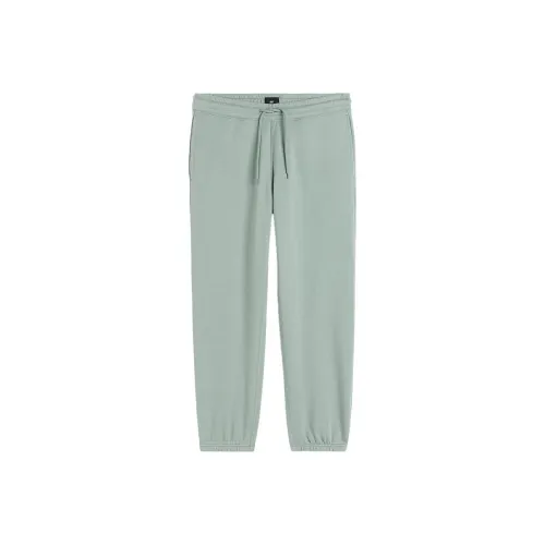 H&M Knitted Sports Pants Men's Light Khaki Green