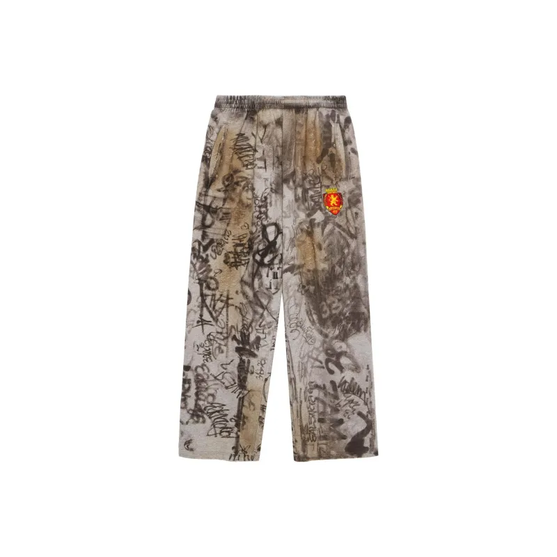 Balenciaga SS23 Knitted Sweatpants Loose Fit Men's Gray-0