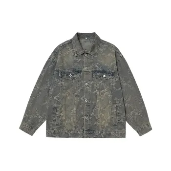 HOKLV Jackets Coats Unisex Blue