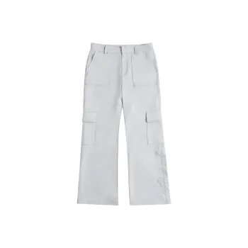 Atry Flower Body LOGO Series Cargo Pants Unisex Gray Blue