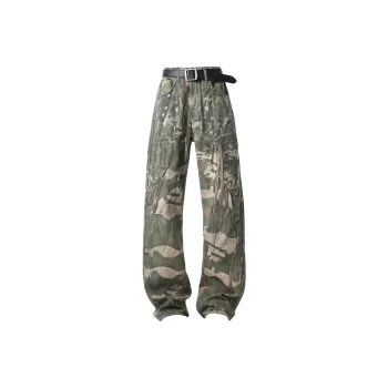 Ice flying Jeans Unisex Green