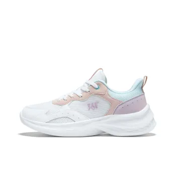 361° Cushioning, Breathable, Supportive Low Top Casual Running Shoes Women's Feather White Gauze Blue