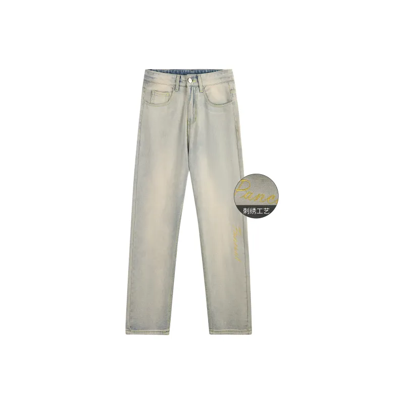Pancoat Jeans Unisex Yellow Mud-0