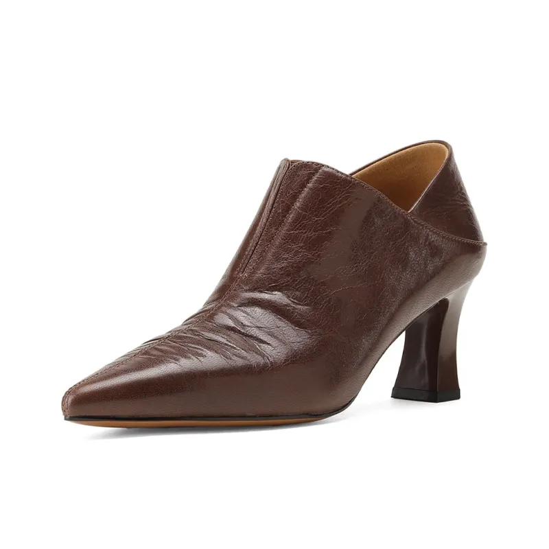 GOLDLION Chunky Heel High Heels Women's-8