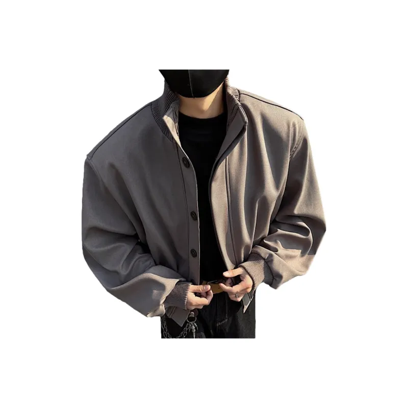 T-IRA Jackets Coats Unisex Navy Blue-5