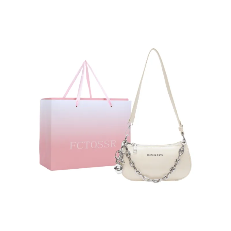 FCTOSSR PU Shoulder Bag Regular Women's White/Gray/Black/Pink/Coffee-0