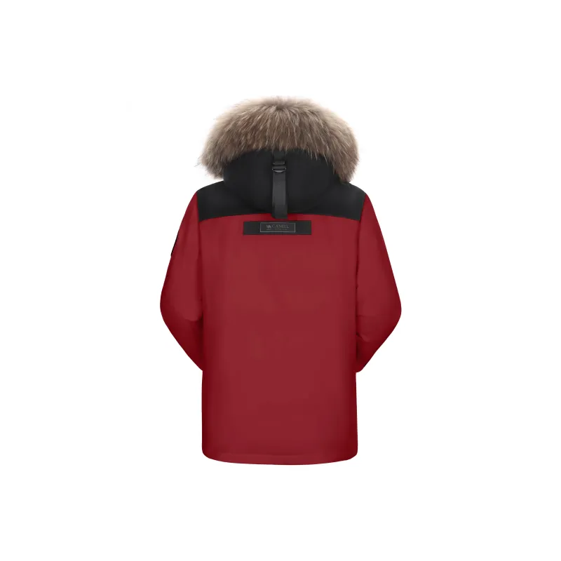 CAMEL Warm Fleece Series Down Jacket Unisex-6