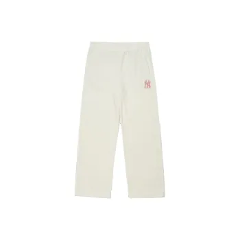 MLB New York Yankees Knitted Sweatpants Unisex White