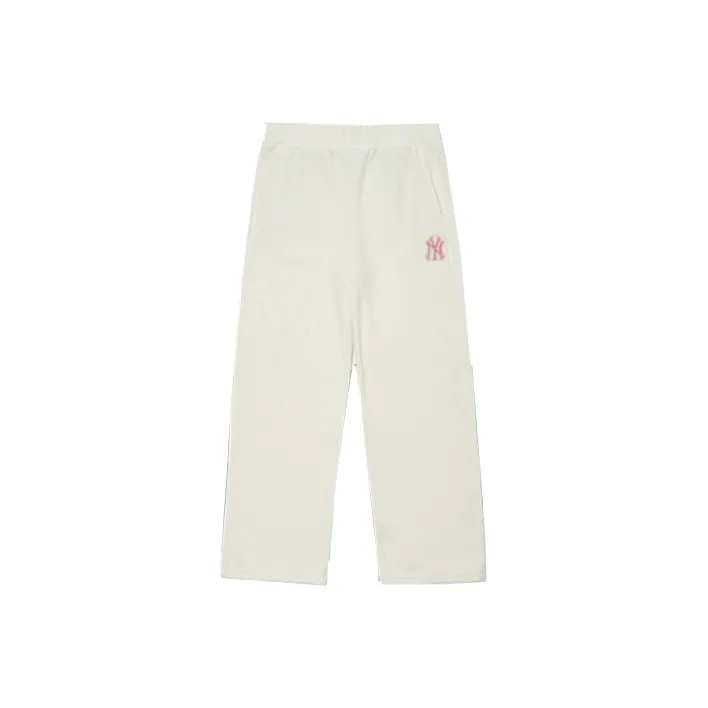 MLB New York Yankees Knitted Sweatpants Unisex White-0