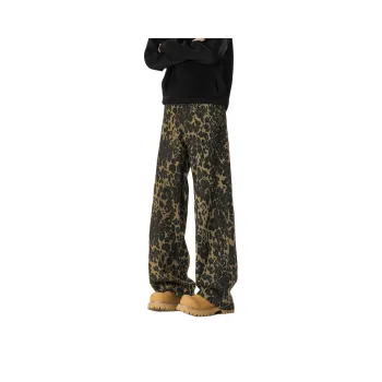 D&W Jeans Unisex Leopard Print
