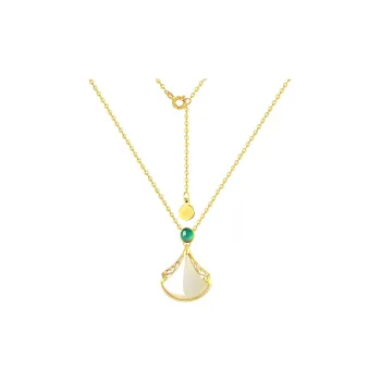 Andaozi Hetian Jade Necklaces Pale Greenish White Jade Women's