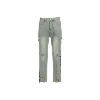 YearnObtainRainbow Jeans Unisex Yellow Mud