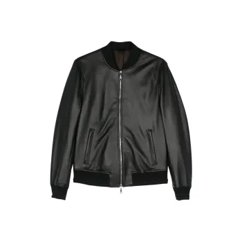 Tagliatore Justin Leather Bomber Jacket