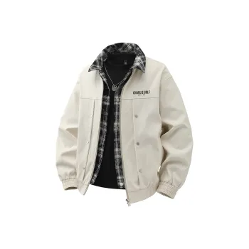 CHARLIE GOLF Jackets Coats Unisex Cream Cheese Apricot
