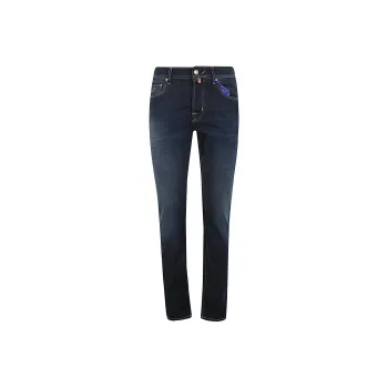 JACOB COHEN Bard Logo Embroidered Slim Fit Jeans