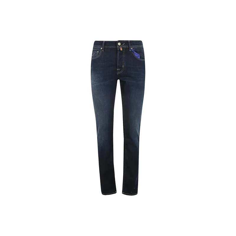 JACOB COHEN Bard Logo Embroidered Slim Fit Jeans-0
