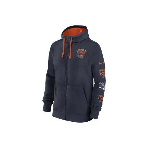 Nike Chicago Bears Club Men's Nike Nfl Full Zip Hoodie