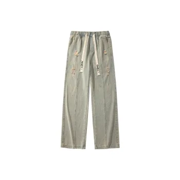 ONEANNET Jeans Unisex Yellow Mud
