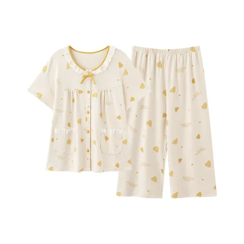 FENTENGCARE Pajama Set Women's Apricot